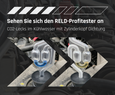 Sehen Sie sich den RELD-Profitester an: CO2-Lecks im Kühlwasser mit Zylinderkopf Dichtung